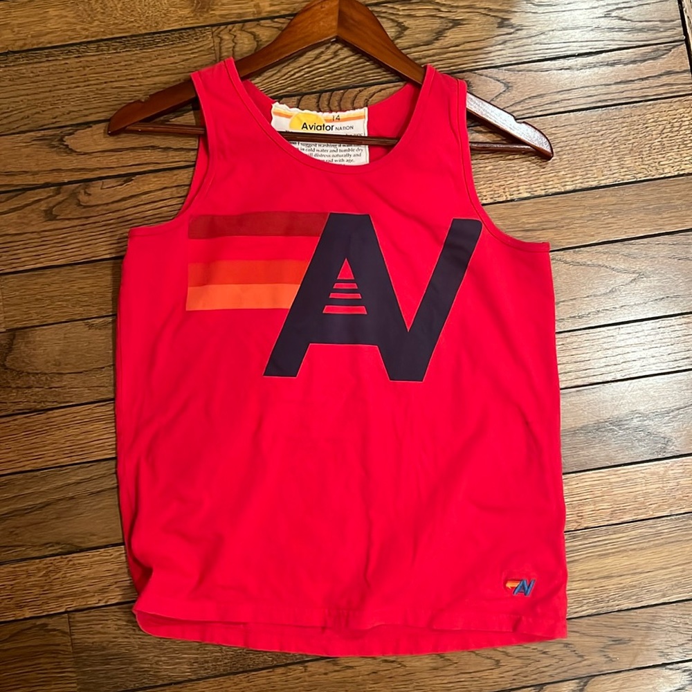 Aviator Nation tank top-kids size 14/adult women’s small